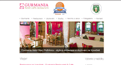 Desktop Screenshot of gurmania-hotel.cz